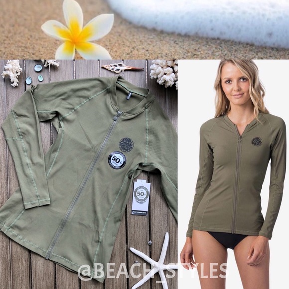 Rip Curl Other - 🌴🔆RIP CURL- PREMIUM ZIP UP RASH GURAD🔆🌴